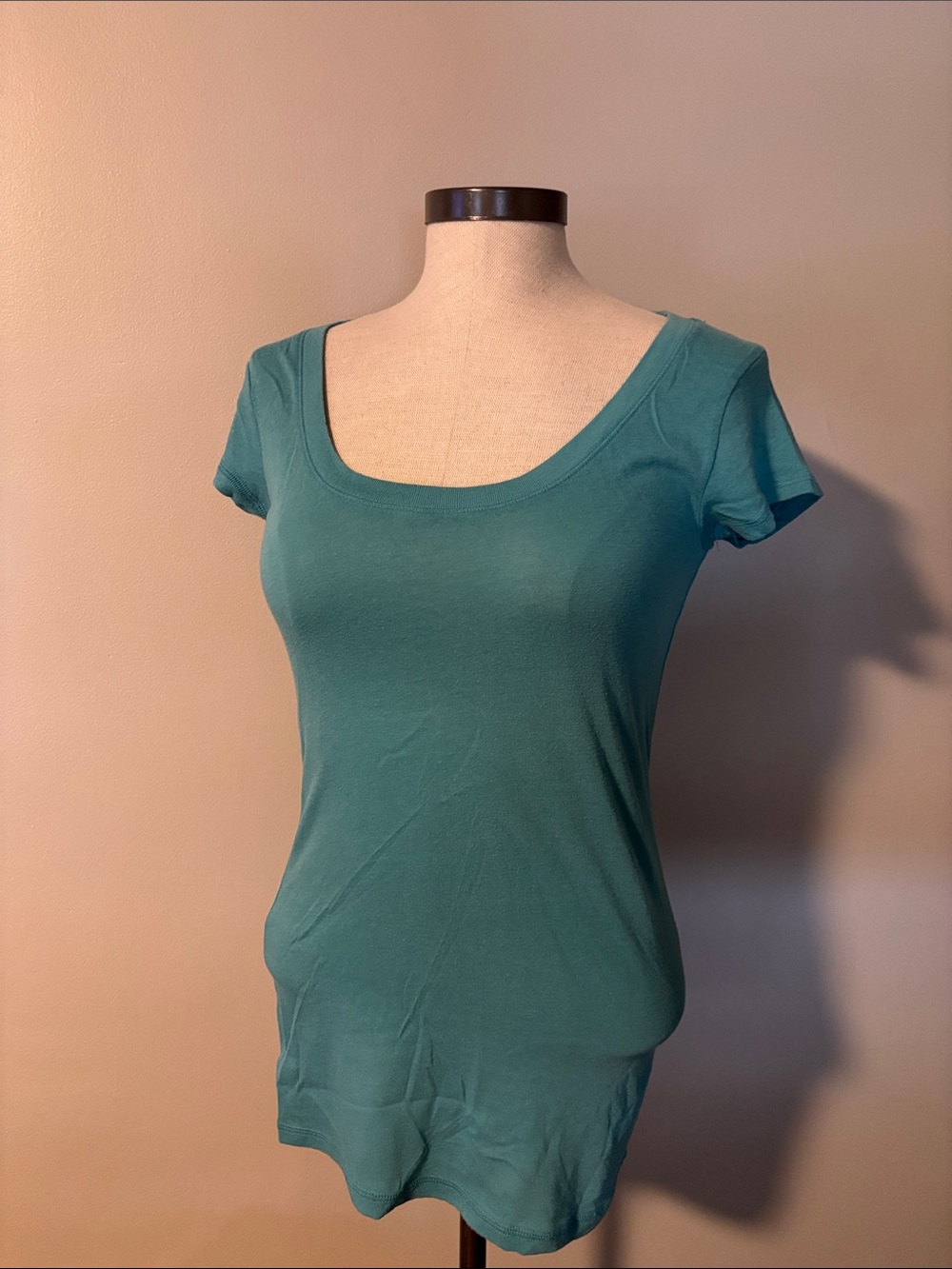 Mossimo Supply Co. Scoop Neck Tee in Teal Green